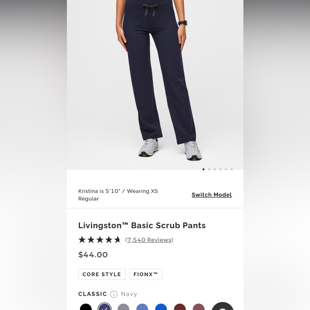 Livingston™ Basic Scrub Pants discontinued dark grey/ charcoal color. EUC.